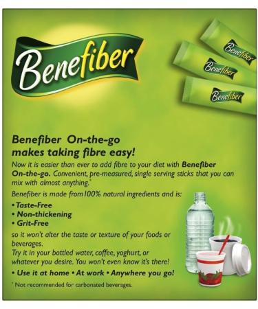 Benefiber Natural Fibre Supplement On-the-Go Stick 28 Sticks x 3 Pack - Buy Online on GoSupps.com
