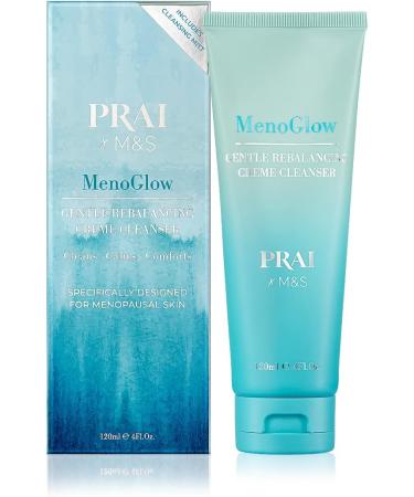 MenoGlow Gentle Rebalancing Cream Cleanser Face Care Perimenopausal and Menopaual Gentle Face Cleanser Soothe Balance Face Moisturisers for Pure and Revitalised Complexion | 60ml - Buy Online on GoSupps.com