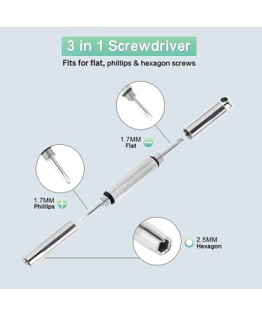 Glasses Nose Pad Replacement Kit  YSSAIL Eyeglass Repair Kit with 5 Pairs of Nose Pads  Screws  Precision Screwdrivers  Tweezer and Cleaning Cloth for Eyeglass and Sunglasses A-transparent - Buy Online on GoSupps.com