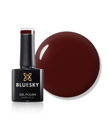 Bluesky Gel Nail Polish Burgundy A048 Dark Red Long Lasting Chip Resistant 10 ml (Requires Drying Under UV LED Lamp)