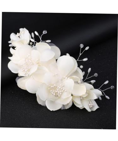 DOITOOL Decorative Hair Combs Crystal Flower Hair Comb Bridal Headpiece Hair Headgear Headband Diamond Headgear Bridal Hair Comb Tiara Korean Version Bride White Decorate - Buy Online on GoSupps.com