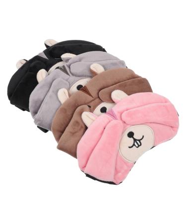 Healifty 4pcs Ice Mask Ice Packs for 3D Eye Mask Eye Mask Eye Cooler Pads Cute 3D Travel Ice Eye Masks Lovely Eye Cover Comfortable Eye Mask Cold Compress Eye Cover Pearl Fleece