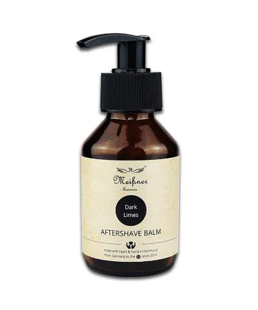 Meißner Tremonia Aftershave Balm-moves in very quickly and contains additional valuable bio-babassu oil and bio-Jojoba oil-antibacterial and suitable for every skin type-100ml (Dark Limes))