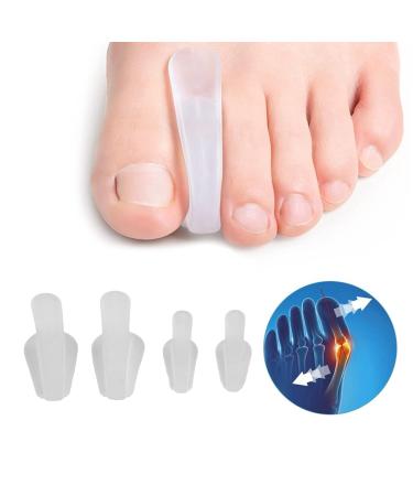 Toe Separators 8-Pack | Gel Spreader & Spacers for Hammer Toe Relief | Smooth Iron Big Toe Alignment Comfortable Correction - Buy Online on GoSupps.com