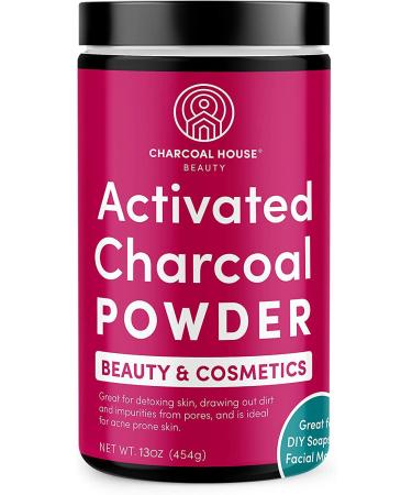 Charcoal House Activated Bamboo Charcoal Powder Food Grade - Beauty & Cosmetics - Use in Skin Care Body Scrub Facial Cleanser Soap Making Face Wash & Teeth- 11 oz 11 Ounce (Pack of 1)