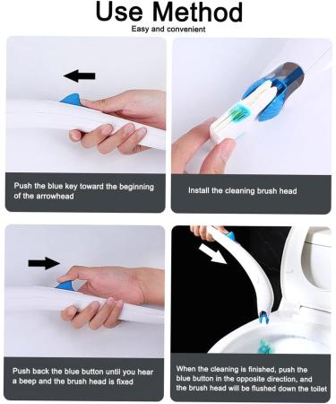 12Pcs Lemon Scented Toilet Brush Refills - Compatible with for 3061 Scrubber Wand - Easy-to-Replace Disposable Toilet Scrubber Refills - Buy Online on GoSupps.com