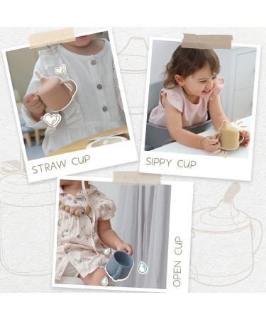 Silicone Baby Sippy Cup | Moonkie 3 Stages Training Cup for Infants, Toddlers, Kids | Straw Cup Baby Water Bottle 4 oz - Buy Online on GoSupps.com