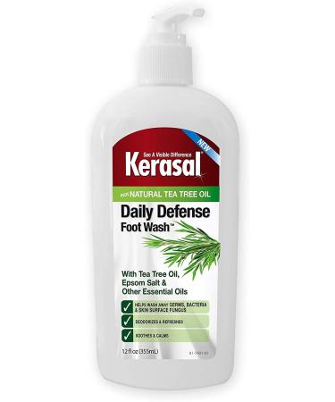 Kerasal Daily Defense Foot Wash Plus Natural Tea Tree Oil 12 fl oz (355 ml)