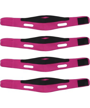 4 Pack Reusable V Line Mask Face Lifting Bandage Face Slimming Belt Double Chin Reduction Mask V Shaped Slimming Face Mask - Buy Online on GoSupps.com