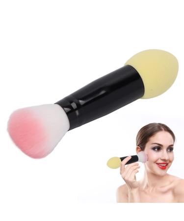 Multifunctional Single Face Blush Double Ended Loose Powder Brush Powder Brush Double Ended Makeup Brushes Makeup Tool(yellow)