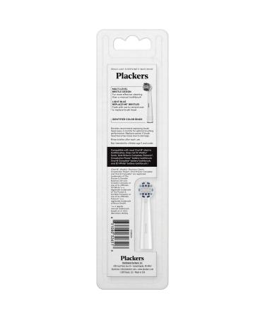 Plackers Action Clean Replacement Brush Heads - 4 Count | Fits Most Oral-B Electric Toothbrushes - Buy Online on GoSupps.com