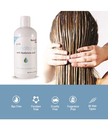 Hyalogic Episilk Hair Conditioner - Moisturizing Hyaluronic Acid & Collagen Formula for All Hair Types | Paraben-Free Volume Boosting (10 fl oz - Buy Online on GoSupps.com