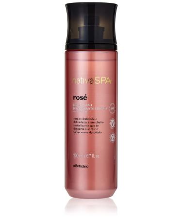 O Boticario NATIVA SPA Body SPLASH COLONIA ROSE 6.8 fl oz (200 ml)