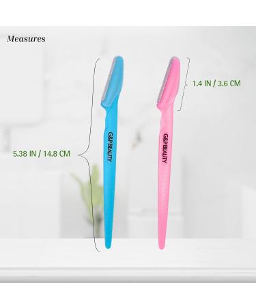 G&P BEAUTY Precision Face & Eyebrow Dermaplaning Kit | 3 Exfoliating Razors & Precision Covers | Perfect Gift for Women | International Shipping Available - Buy Online on GoSupps.com