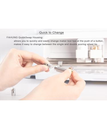 Scoring Wheel Combo Pack for Cricut Maker 3 - 01 & 02 Tip with Drive Housing - Folds Cards, Envelopes, Boxes, 3D Creations - Compatible with Cricut Maker - Double Scoring Wheel Tool - Buy Online on GoSupps.com
