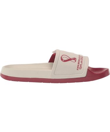 adidas Adilette Tnd Slide Sandal - Maroon/White/Talc - Size 8 Women/8 Men - Buy Online on GoSupps.com