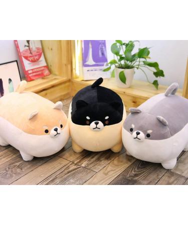 Shiba Inu & Corgi Plush Toy - 19.6 inch Grey - Soft Stuffed Animal Pillow Cushion Doll for Kids - Cute & Cuddly Gift Idea - Buy Online on GoSupps.com