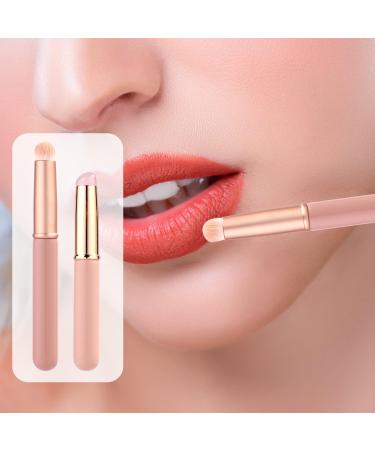 2pcs Silicone Lip Brush Set - Soft Bristle Makeup Applicator with Cap | Multi-Purpose Gloss Brush for Lipstick - Buy Online on GoSupps.com