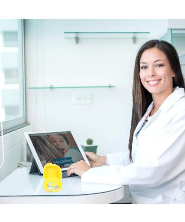 Healifty Denture Cup Retainer Case with Vent Holes - Yellow | Hinged Lid, Orthodontic Dental Retainer for Braces, Dentures & Aligners | Retainer Cleaner Included - Buy Online on GoSupps.com