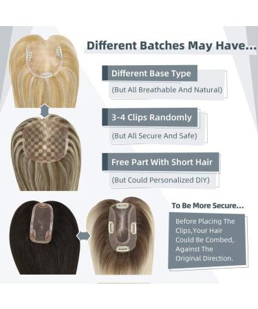 Hair Clips Hair Piece With Clips 100% Real Human Hair Crown Mono Base For Woman Blue Hair Clips (Color : 10 613 Size : 12x6cm) 12x6cm 10 613 - Buy Online on GoSupps.com