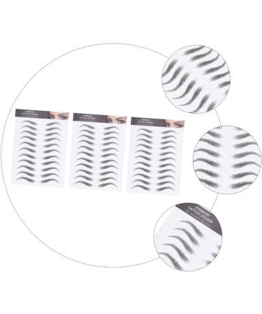 FOMIYES 9 Sheets Waterproof Eyebrow Stickers Make up Kit Eyebrow Transfers Stickers Fake Eyebrow Stickers 3d - Buy Online on GoSupps.com