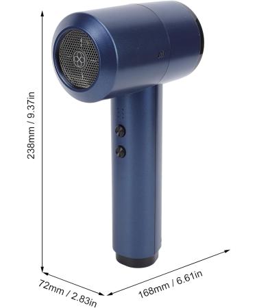 5000mAh Battery Handheld Cordless Blow Dryer 6 Speed Adjustment Fast Drying Portable Travel Hairdryer for Home Camping Hot and Cold Wind Switching (US Plug) US Plug Dark Blue - Buy Online on GoSupps.com