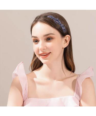Ainvhh 5 Pack Crystal Pearl Flower Headbands for Women - Elegant Rhinestone Hair Hoop Accessory for Wedding Bride - Buy Online on GoSupps.com