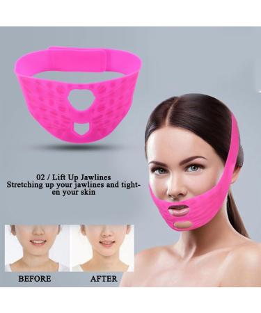 Face Slimming Mask Silicone V-line Breathable Facial Lift Up Belt Double Chin Reducer Bandage Anti Wrinkle Mask Ultra-thin Strap Band V Face Shpae Belt Strap - Buy Online on GoSupps.com