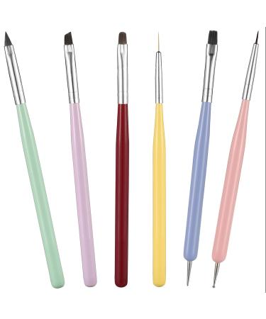 Nail Art Brushes Set Nail Art Design Pen Painting Tools with Nail Extension Gel Brush Nail Dotting Pen and Nail Art Liner Brush