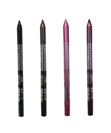 Eyeliner Pencil 4Pcs 4 Colors Smudge-proof Pearl Long Lasting Glitter Eye Liner 8.5g Waterproof Makeup Tool Eyeliner Eyeshadow Pencil Style 1
