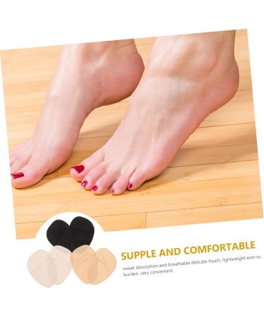 3 Pairs High Heels Forefoot Pads - Non-Slip Shoe Sole Protectors & Insoles for Women's Foot Comfort - Buy Online on GoSupps.com