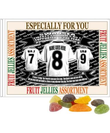 Swansea Football Shirt Personalised Gift Boxed Sweets Variety - Buy Online on GoSupps.com