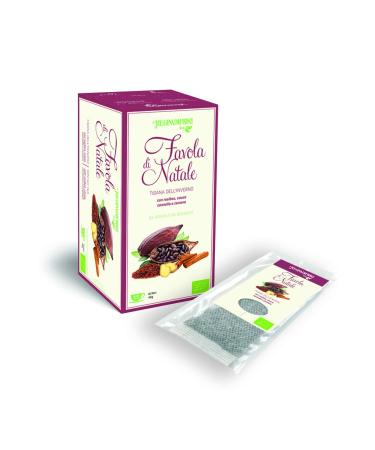 Regina di Fiori Regina di Fiori Organic | Infuse and Herbal Tea for Your Day | Winter Herbal Tea Favola with Rooibos Cocoa Cinnamon and Zinc | 90 Filters in 6 Packs of 15 Filters One