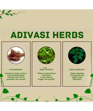 Buy Adivasi Herbal Hair Oil - Reduce Hair Fall & Promote New Hair Growth | International Shipping Available - Buy Online on GoSupps.com