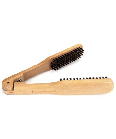 Wismee Professional Boar Bristle Double-Sided Hair Brush Comb - Anti-Static Wooden Hair Straightener Tool - Buy Online on GoSupps.com