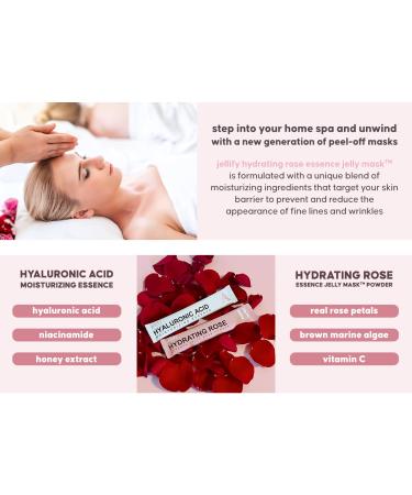 Essence Jelly Mask Hydrating Rose | DIY Peel-Off Facial Treatment with Hyaluronic Acid & Niacinamide | Home Spa Skin Care - Buy Online on GoSupps.com