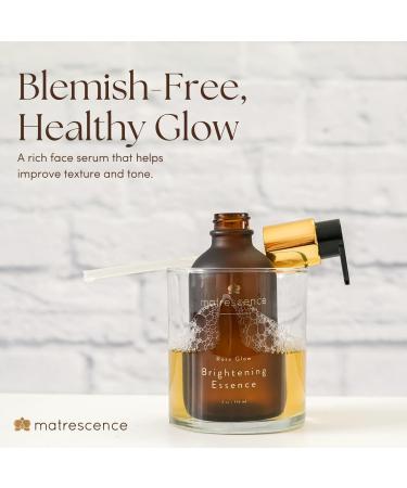 Matrescence Rose Glow Brightening Essence Face Serum & Toner (4oz/118ml) | Spa-Quality Facial Treatment | Pregnancy-Safe Skincare Made for Mom | Daily for Hormonal Skin - Buy Online on GoSupps.com