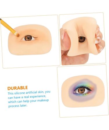DOITOOL 1 set Artificial Eyeshadow Professional Silicone Portable of Thick Board Fake Practice Make 6.90X5.20X1.40CM Assorted Color - Buy Online on GoSupps.com