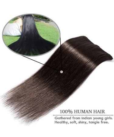 Elailite Clip In Extensions Real Hair Balayage - 18 Clips 20cm 45g - #02 Dark Brown - Premium Smooth Quality - Buy Online on GoSupps.com