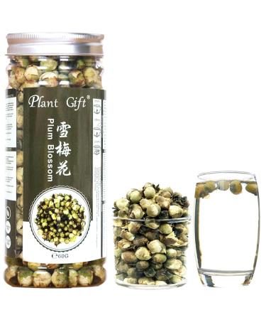 Plant poison snow plum blossom tea snow plum flowers tea dried flowers tea loose organic health Chinese health anti-aging 60g / 2.11oz 60g-Snow plum blossom