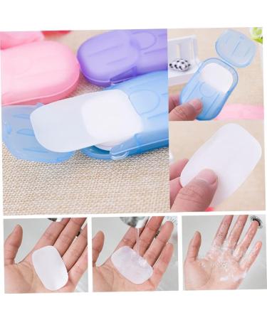 5 Pack Disposable Paper Soap Boxes - Mini Portable Soap Sheets in 5 Colors with Plastic Box - Great for Camping and Travel - Soap and Shampoo - Buy Online on GoSupps.com
