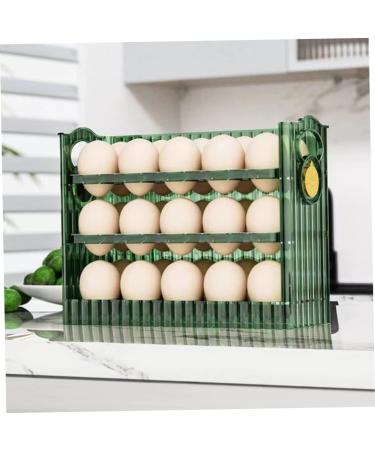 Egg Storage Box Egg Holder for Fridge Egg Preservation Holder Organizer for Refrigerator Household Green 26X20X10CM - Buy Online on GoSupps.com