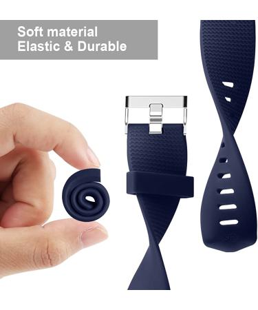 Tobfit Sport Bands for Fitbit Charge 2 - 4 Pack Replacement Wristbands (Black, Rose Gold, Wine Red, Blue) - Women Men Small/Large - Buy Online on GoSupps.com