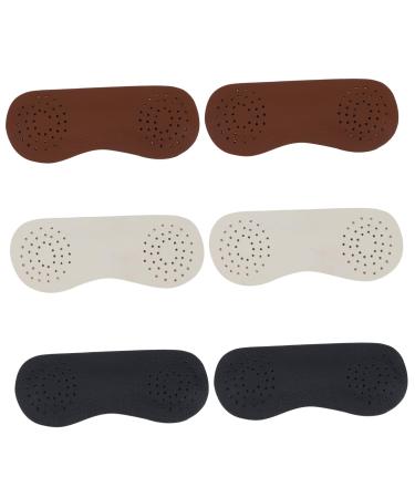 Beaupretty 3 Pairs Non-Slip Heel Stickers Shoe Pads for High Heels Heel Heels Leather Loose Heels Insert Feet Heel Insert Wear-Resistant Heel Pad Shoes Heel Pad Invisible Follow up Cowhide