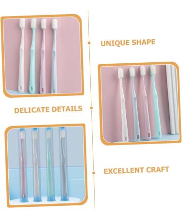 Tovinanna 4-Piece Charcoal Toothbrush Set for Adults - Comfortable Individually Wrapped Hotel-Quality Toothbrushes for Exceptional Oral Care - Buy Online on GoSupps.com