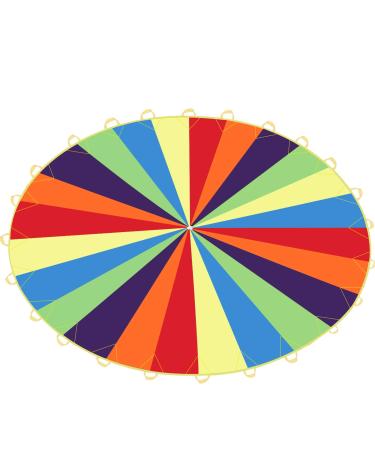 Sonyabecca Play Parachute for Kids Tent Cooperative Team Building Games Birthday Gift (20ft)