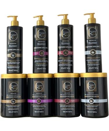  KeraGold Keragold Pro - Hair Botoxin - Sulfate Free - 96% Natural Ingredients - 1000 ml (AB Keratin & Garlic Extract) - Buy Online on GoSupps.com