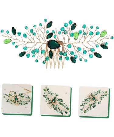 minkissy Bride Wedding Hair Accessories Bride Hair Comb Bridal Crystal Hair Comb Rhinestones Rhinestone Insert Comb Rhinestone Hair Comb Personality Hair Piece The Photo Headgear Zinc Alloy - Buy Online on GoSupps.com