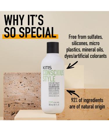 KMS Conscious Style Everyday Shampoo 10.1 oz - International Shipping Available | Eco-Friendly Hair Care - Buy Online on GoSupps.com