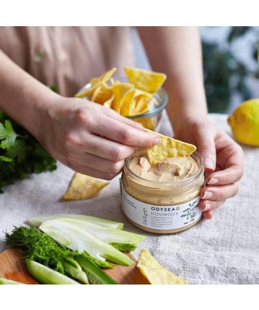 Odysea Houmous Glass Jar 265g - Authentic Mediterranean Dip - Buy Online on GoSupps.com